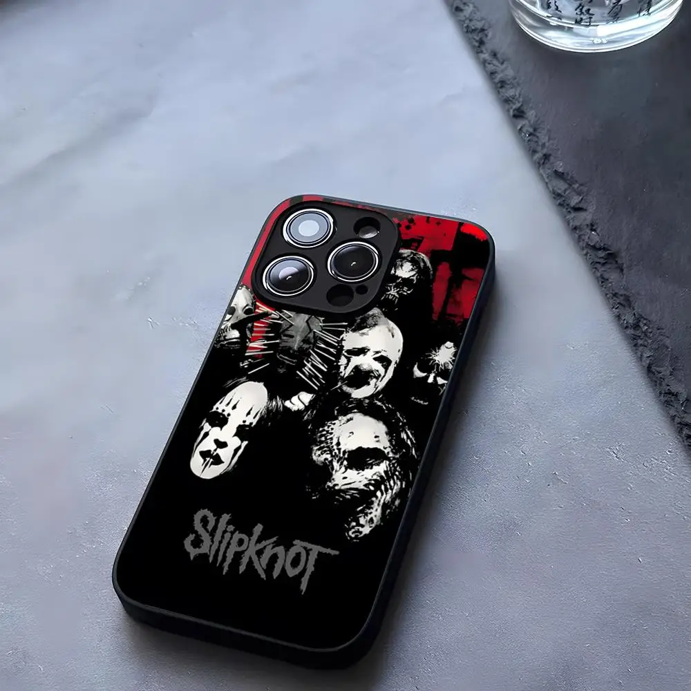 Slipknots-RockS Phone Case Tempered Glass For iPhone 13 14 12 15 11 Pro XS Max Plus Mini X XR 8 7 6s SE2020 Coque