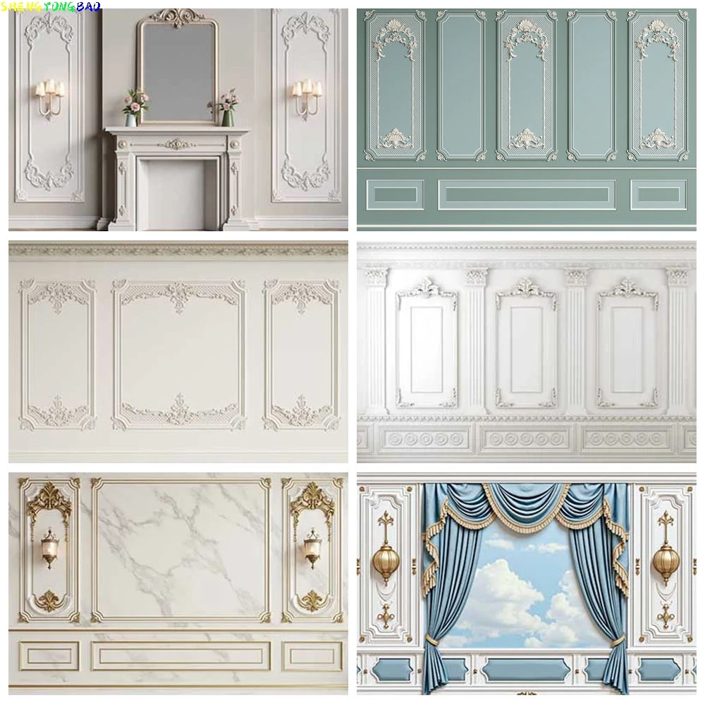 

MOON.QG Vintage Western Living Room Wall Backdrop Portrait Home Party Product Photography Props Background Shooting Photo Studio