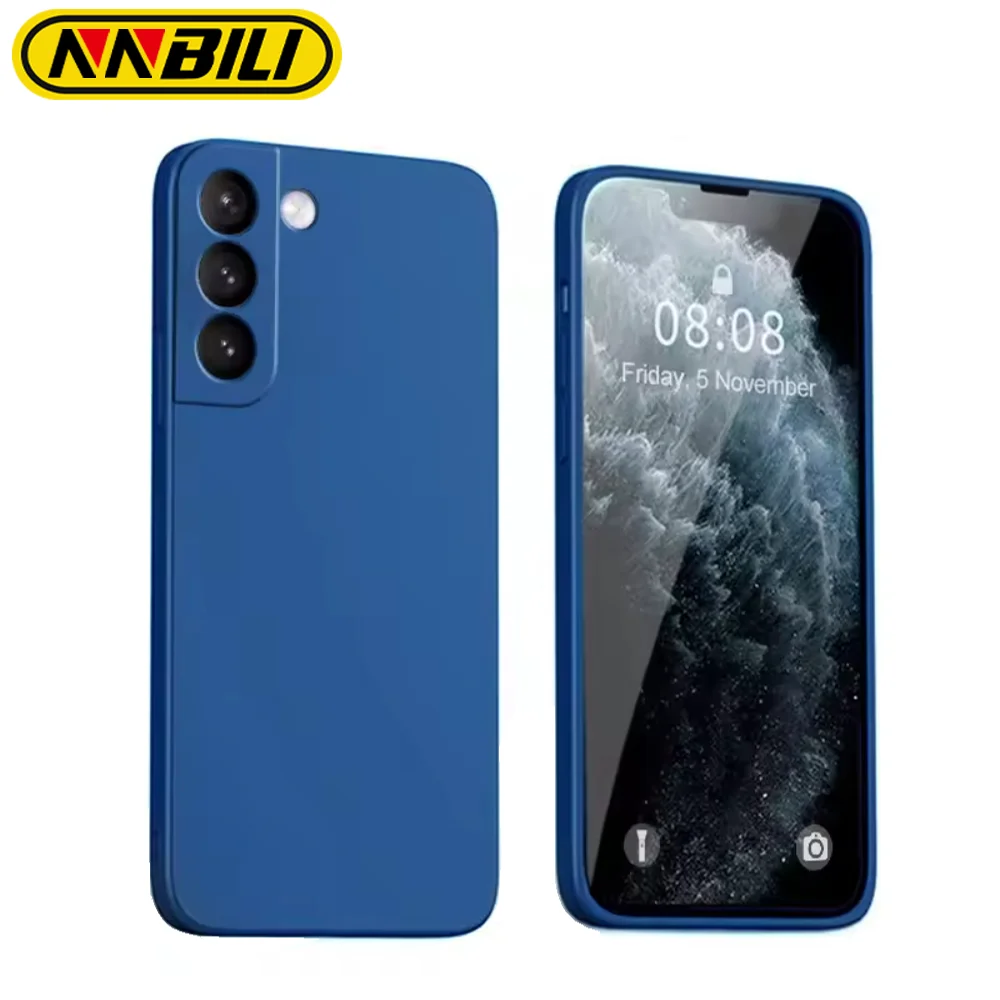 NNBILI Square Liquid Silicone Phone Case For Samsung Galaxy S24 S23 S22 S21 S20 FE A21S A31 A33 A53 A54 A71 A72 A73 Soft Cover