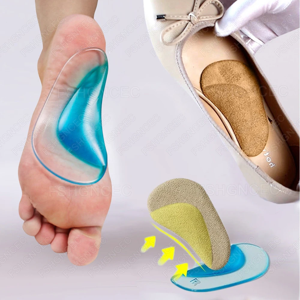 

Silicone Arch Support Pads for Kids Flat Feet Plantar Fasciitis Pain Relief Insoles for Children Feet Valgus X-Legs Corrector