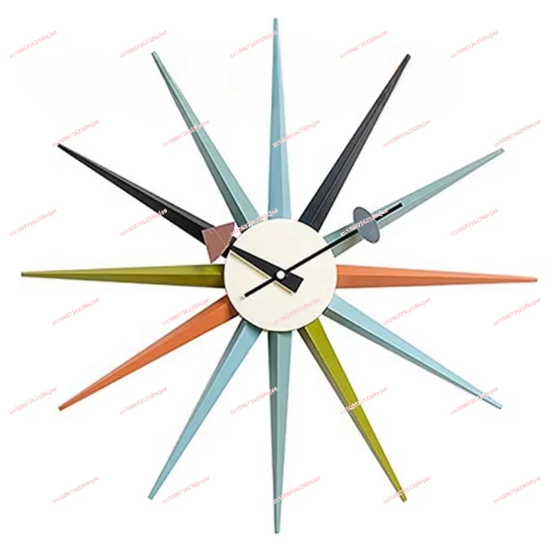 Classic clock designer decorates wall clock living room creative sun clock