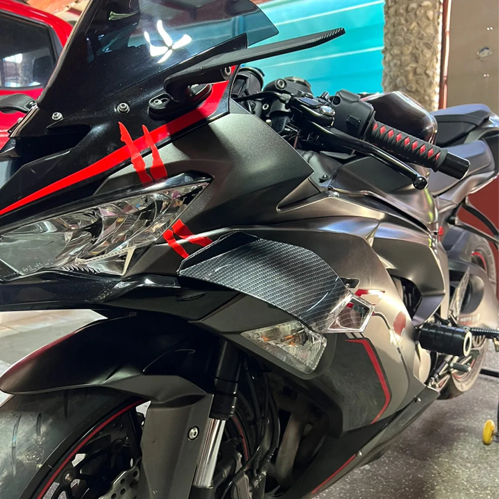 FOR Aprilia Tuono V4 1100 2023 Motorcycle Side Spoiler Winglets Wind Deflector Aerodynamic Racing Wing Side Fixed Winglet Kit