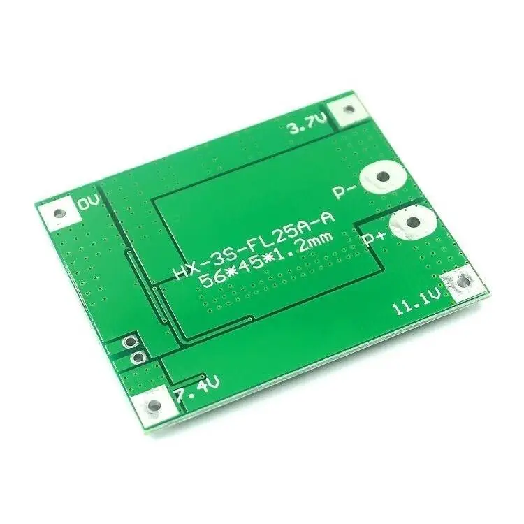 New 3S 25A Li-ion Lithium 18650 BMS PCM battery protection board bms pcm with balance for li-ion lipo battery cell pack Module