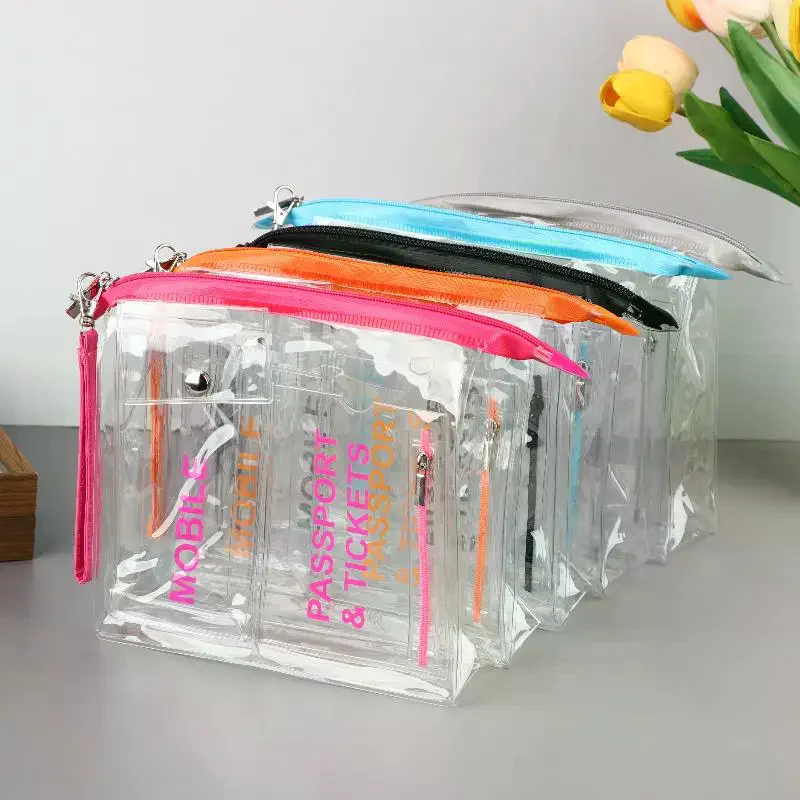 

Fashion Transparent Waterproof PVC Women Card Case Business Card Holder Men Credit Card Bag Id Card Passport Bag