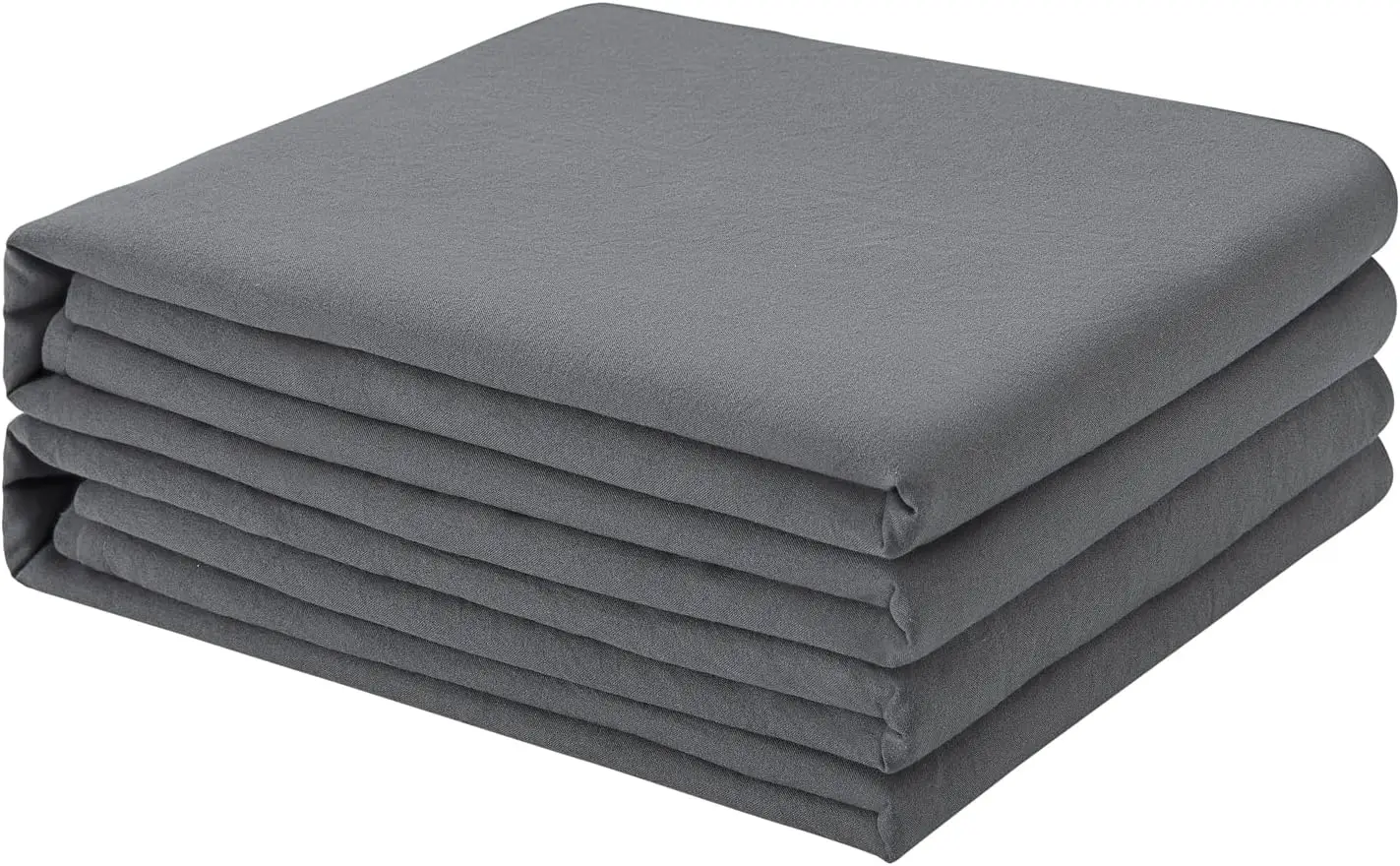 

Flat Sheets Only 2 Pack - Hotel Quality Flat Bed Sheets - Brushed Microfiber - Ultra Soft & Breathable - Wrinkle-Free