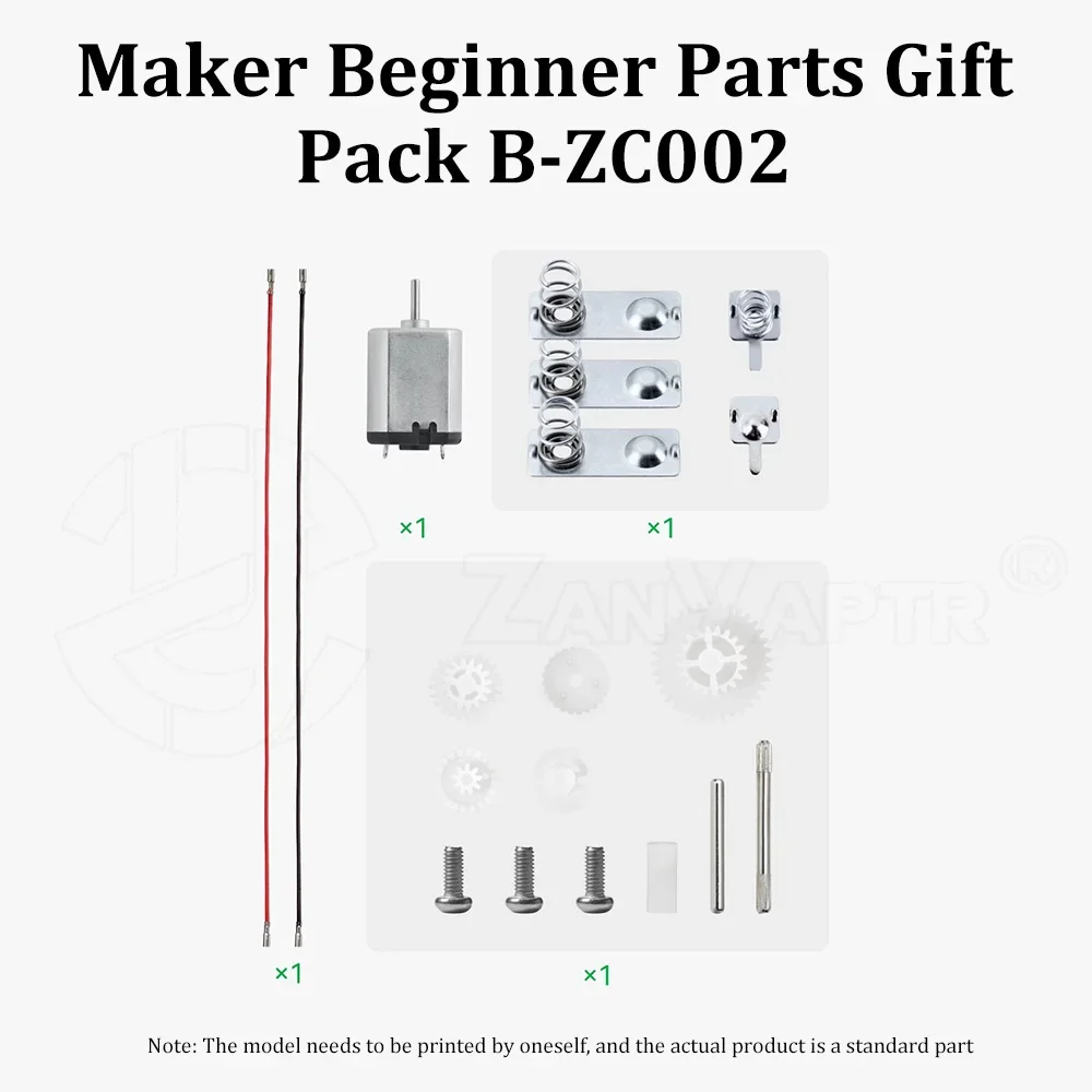 For Bambu Lab Novice Parts Gift Pack B-ZC002 DIY Creative Model Suite 3D printer