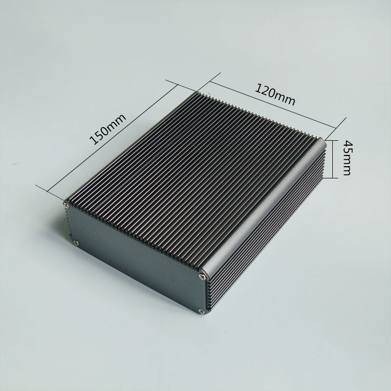 120*45 Aluminum Enclosure Shell With Heat Sink PCB Instrument Box DIY Electronic Project Case 120mm*45mm*150/200mm