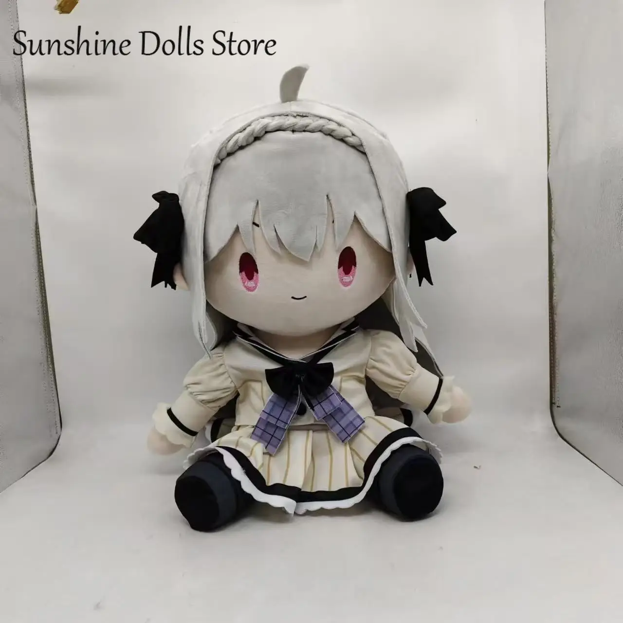 Anime Girl Sakurakouji Runa Cute Figure Sitting Posture Cotton Doll Plush Toy Soft Stuffed Idol Plushies Pillows Halloween Gift