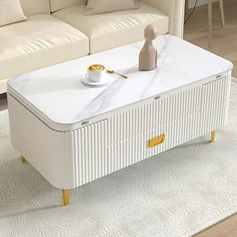 Storage Bedroom Coffee Table Modern Organizer Mobile Luxury Living Room Coffee Table White Kaffee Tische Hinese Style Furniture