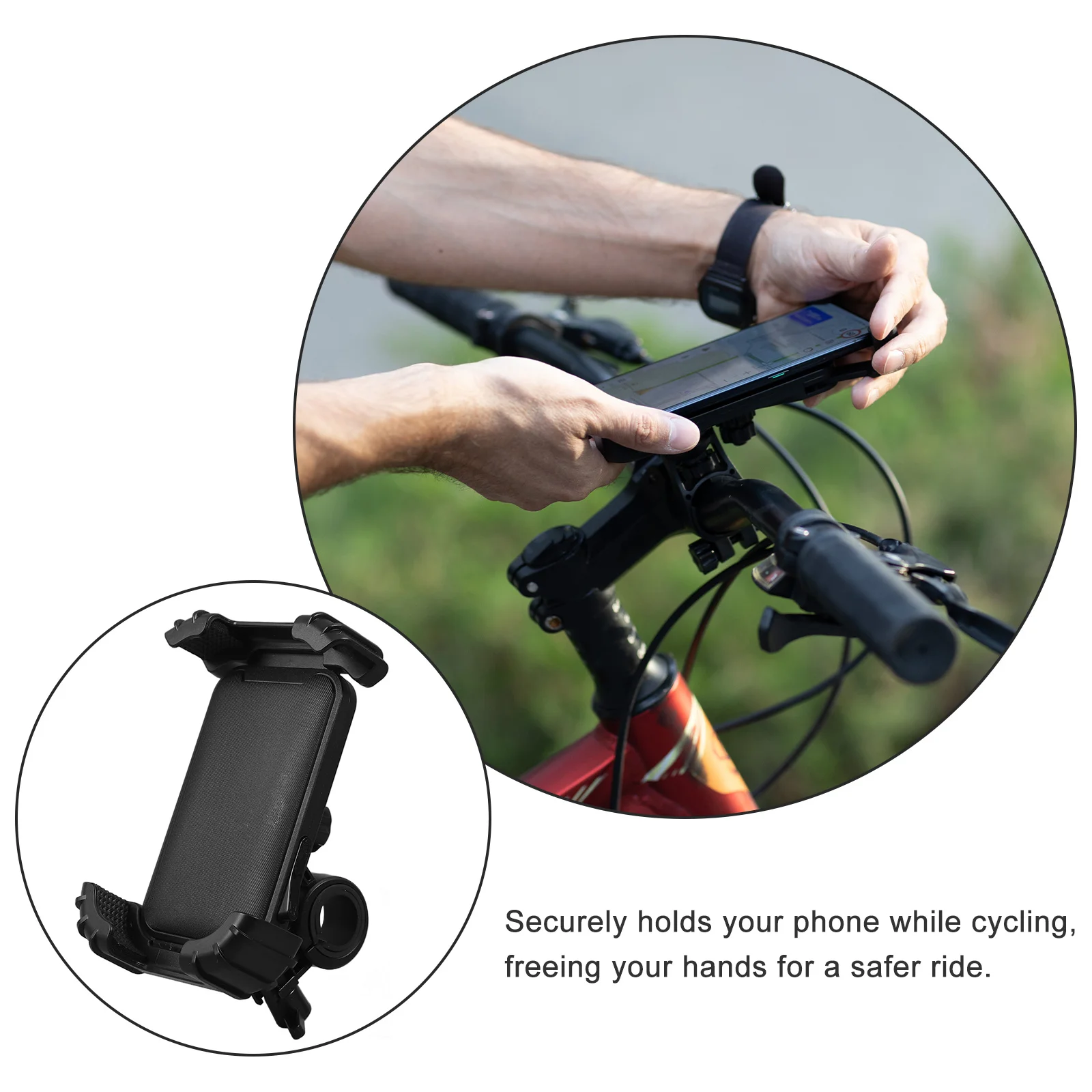 

Motorcycle Holder Bike Phone Mount For Handlebar Mobile Phone Bracket For Motorbike Cycling Navigation Car Interior