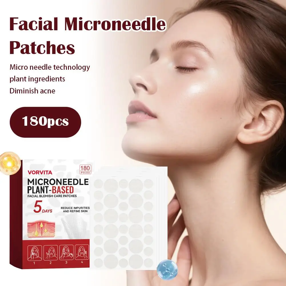 180pcs 0.2mm Facial Soothing Microneedle Patches Acne Care Patch Facial Skin Care Imperfection Patch 2026 Nerw image 3