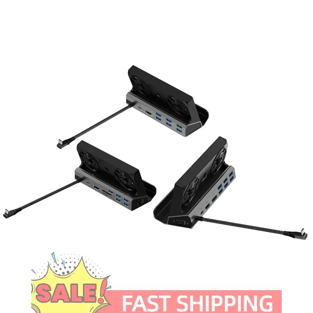 

Базовая подставка для телевизора 4K 60 Гц Док-концентратор Gigabit Ethernet 1000 Мбит/с USB C Док-станция типа C USB 3.0 2.0 PD 100 Вт для Steam Deck