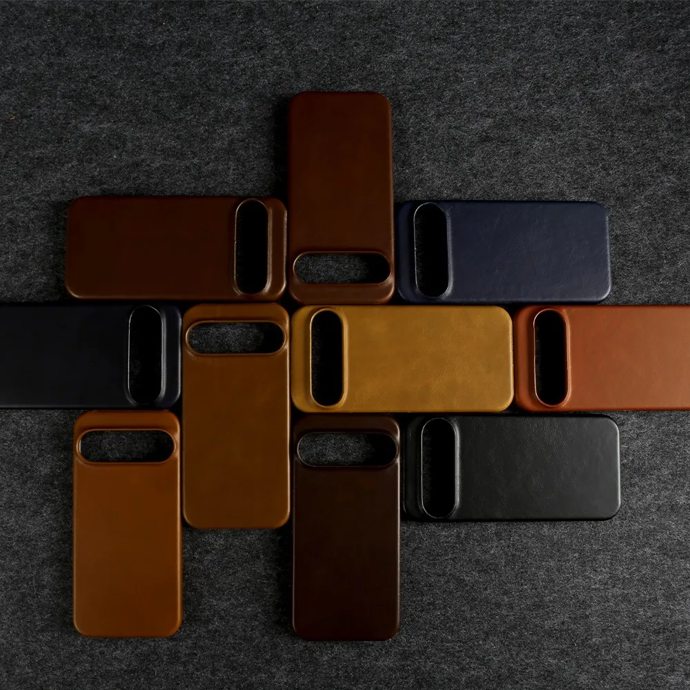 ZWW Oil Wax Genuine Leather Case For Google Pixel 9Pro XL Cases Cover 6A 6Pro 7Pro 8A 8Pro Vintage Retro Capa Back Coque Carcasa