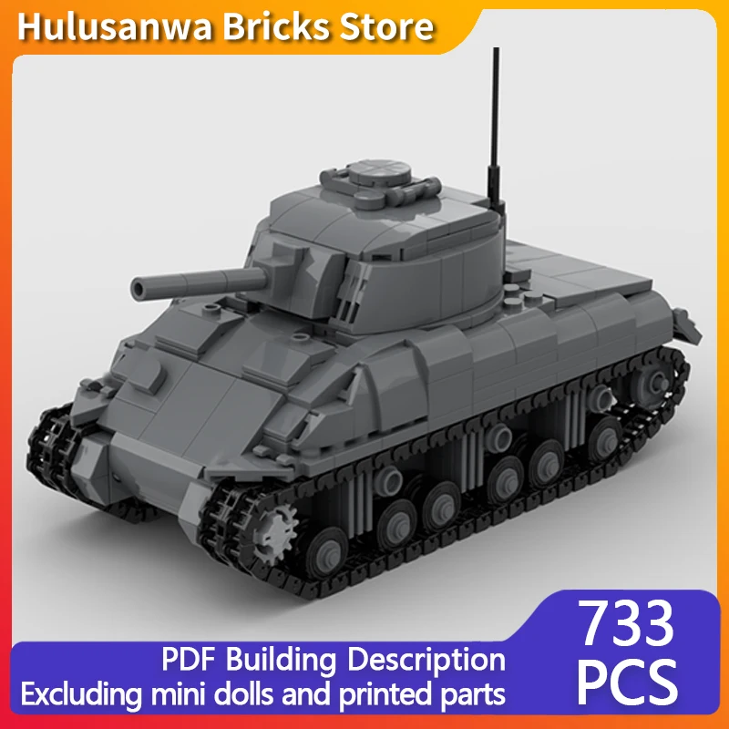 

M4A1 WW2 военные танки модель MOC строительные кирпичи военное оборудование модульные технологии подарки праздник сборка детские игрушки костюм