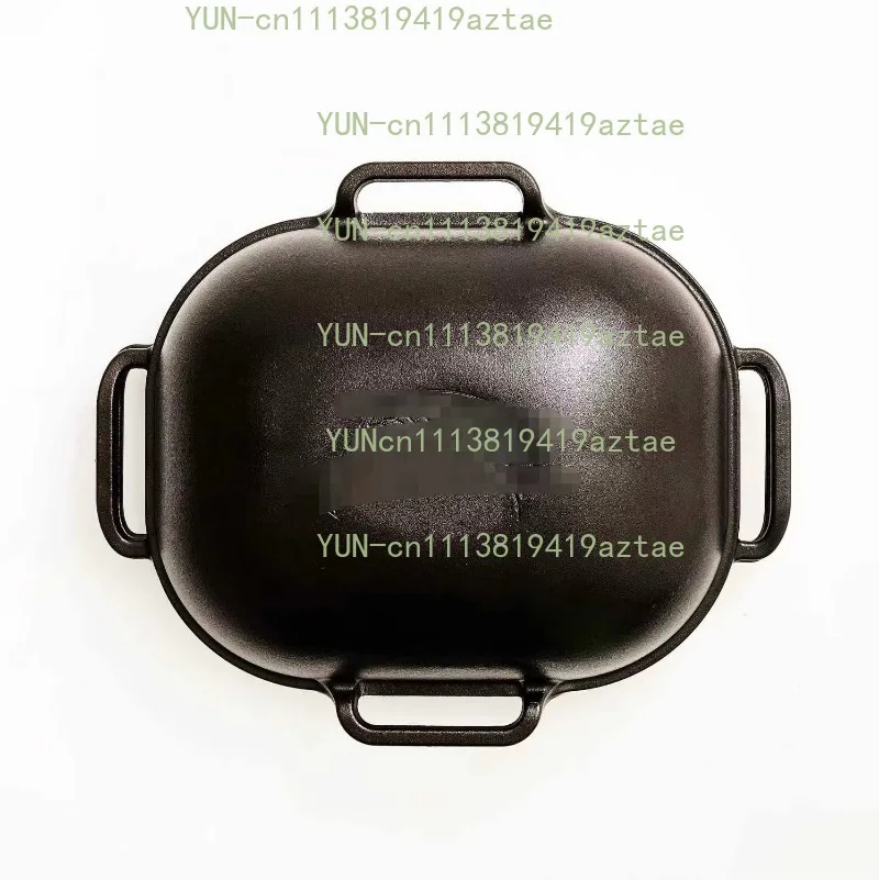 Large Oval Cast Iron Bread Pan Non-Stick Baking Mold for Sourdough Bread Oven Baking Kitchen Tool
