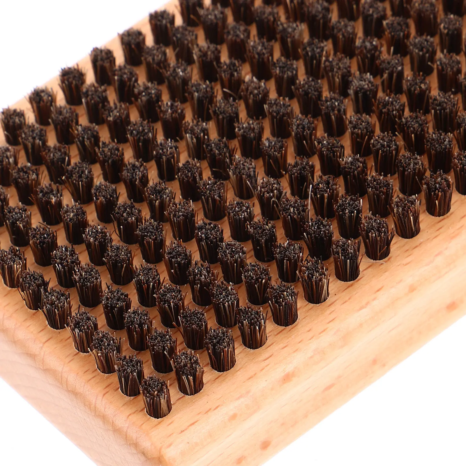 Ski Wax Removal Brush Snowboard Base Cleaner Wooden Handle Elastic Bristles Portable Tuning Tool