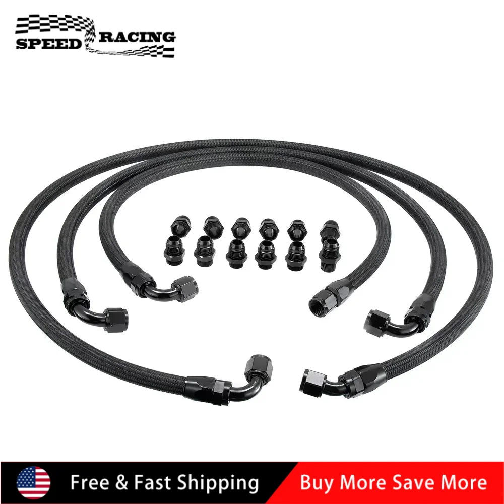 

Комплект шлангов для охлаждающих линий коробки передач DurableAN10 для Chevrolet GMC 6.6L Duramax LLY LBZ LMM 2001-2005, черный