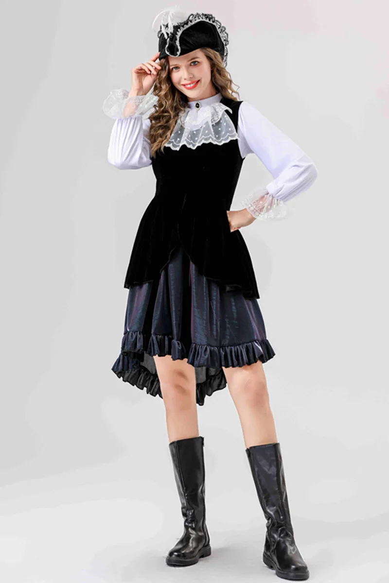 Costume de Pirate des caraïbes pour adultes, jupe d'université, rôle de Pirate, vêtements de spectacle Plang, tenue de Pirate pour femmes, Costume de scène
