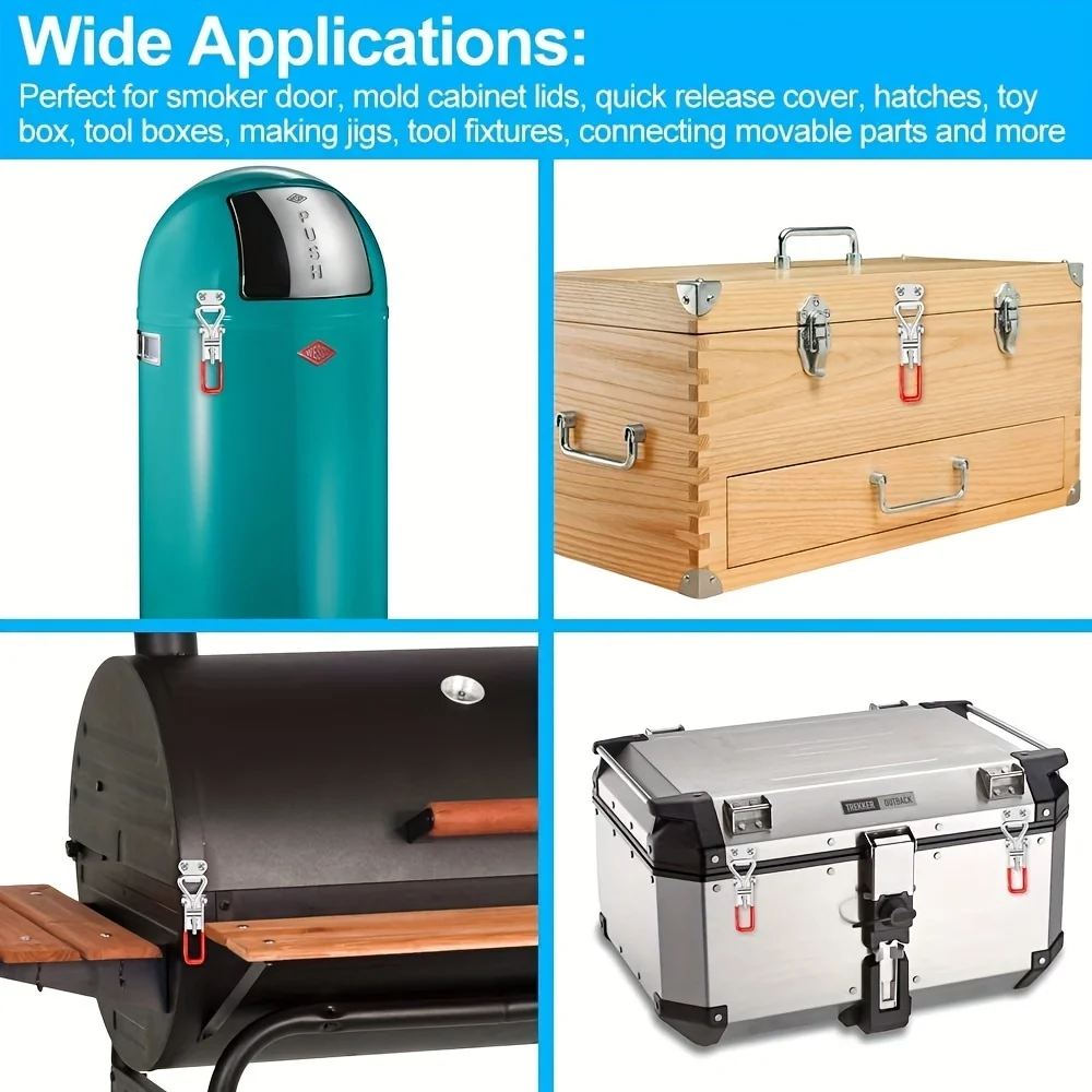 10/2 قطعة قابل للتعديل تبديل المشبك مزلاج الثقيلة تبديل المزالج عقد قدرة سحب مزلاج المشبك ل المدخن غطاء الرقصة أداة صندوق Ca