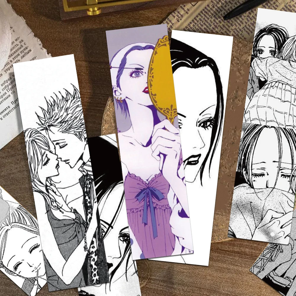 30pcs Cartoon Anime Bookmarks Reading Pages Books Annotated Students Stationary Supplies DIY Creative Aesthetic Bookmark