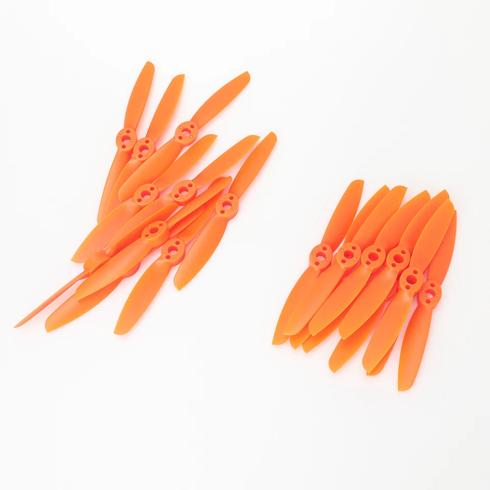 Hélices Bullnose 5045 5x4,5 Pouces – 2 Pales CW CCW – Orange – Lot De 4 Paires Pour Drone RC Quadrirotor Hexacoptère