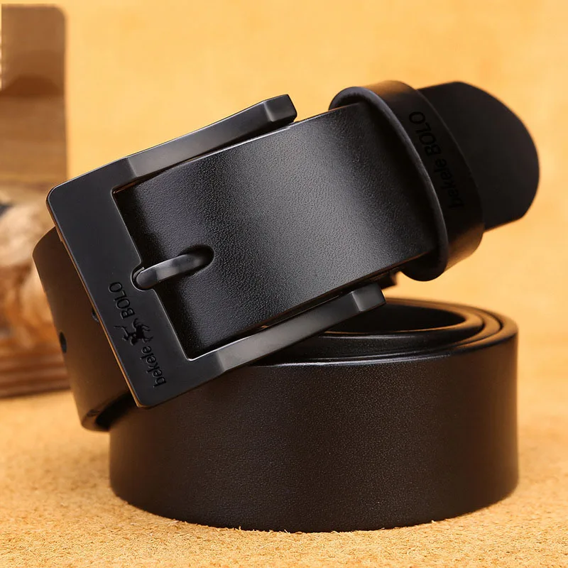 Genuine Leather Men\'s Belt Fashion Alloy Belts Buckle Luxury Brand Jeans Belts for Men Business Belt Female Belt