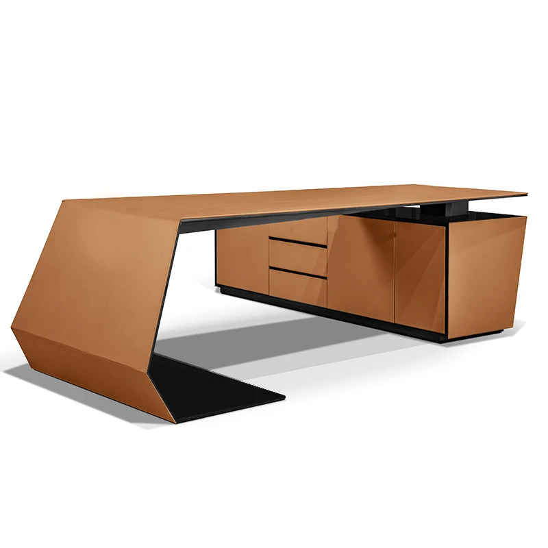 Working Asthetic Storage Desk Executive Manager Big Long Office Computer Table Standing Study Modern Escritorio Home Office