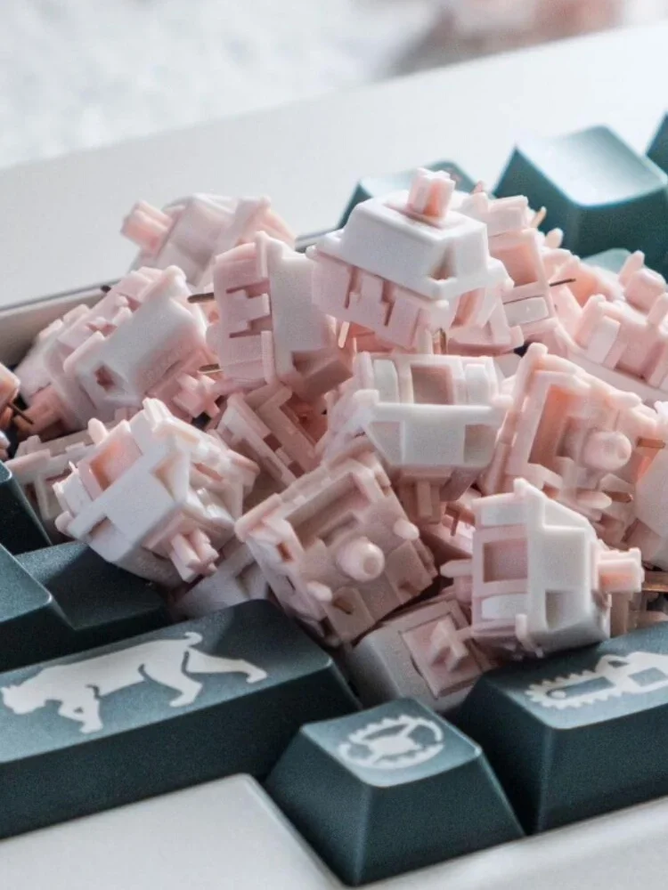 Tecsee Jingxiang Switches DIY Mechanical Keyboard Switches Unlube Linear Switches