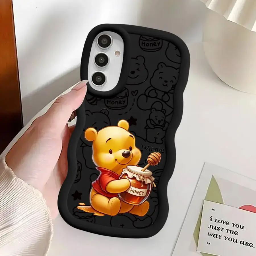 กรณีTPUนุ่มสําหรับSamsung Galaxy A26 A25 A14 A36 A35 A21s A23 A24 A32 A11 A12 A15 A16 Disney Winnie The Pooh