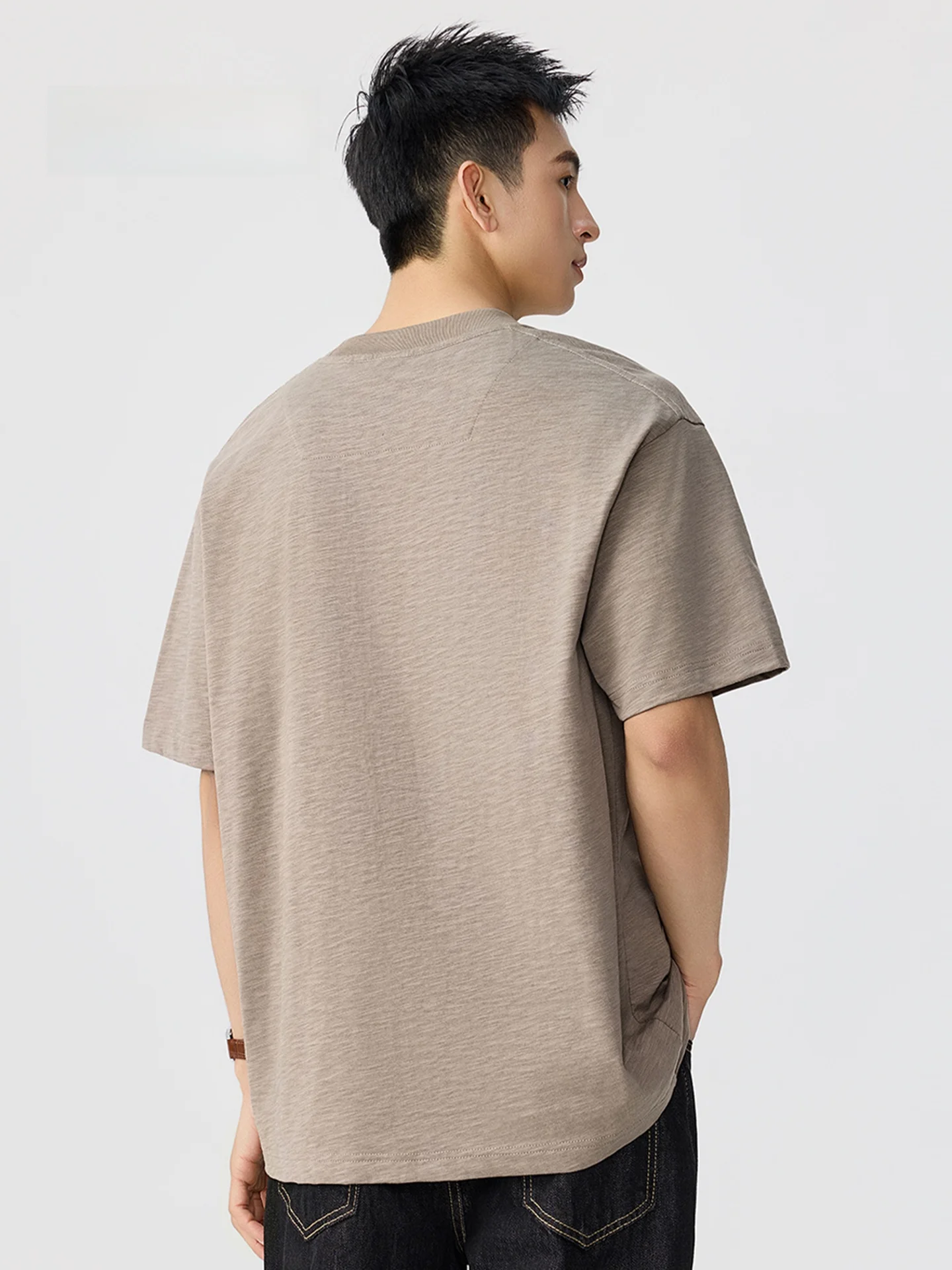 MMOPTOP Men's Loose Fit round Neck Short Sleeve T-Shirt Chief Print Casual Summer Fashion Top Breathable Polyester Cotton Blend