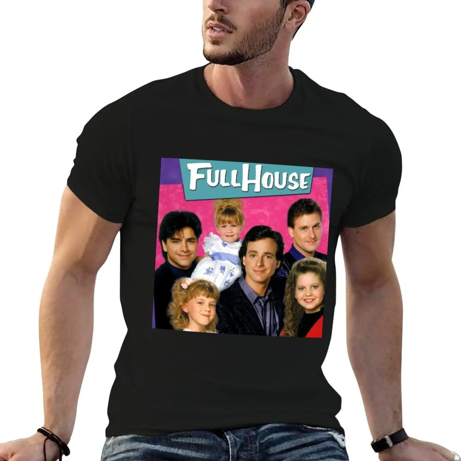 Camiseta de hombre para casa pack, camiseta para hombre completo, camiseta de la serie para camisas de algodón, camisas de Drama para hombre