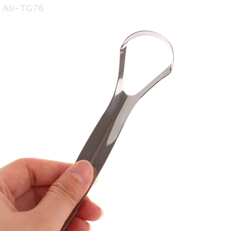 Tongue Scraper Cleaner for Adults Surgical Grade Eliminate Bad Breath Stainless Steel Metal Tongue Scarper Brush Dental Kit
