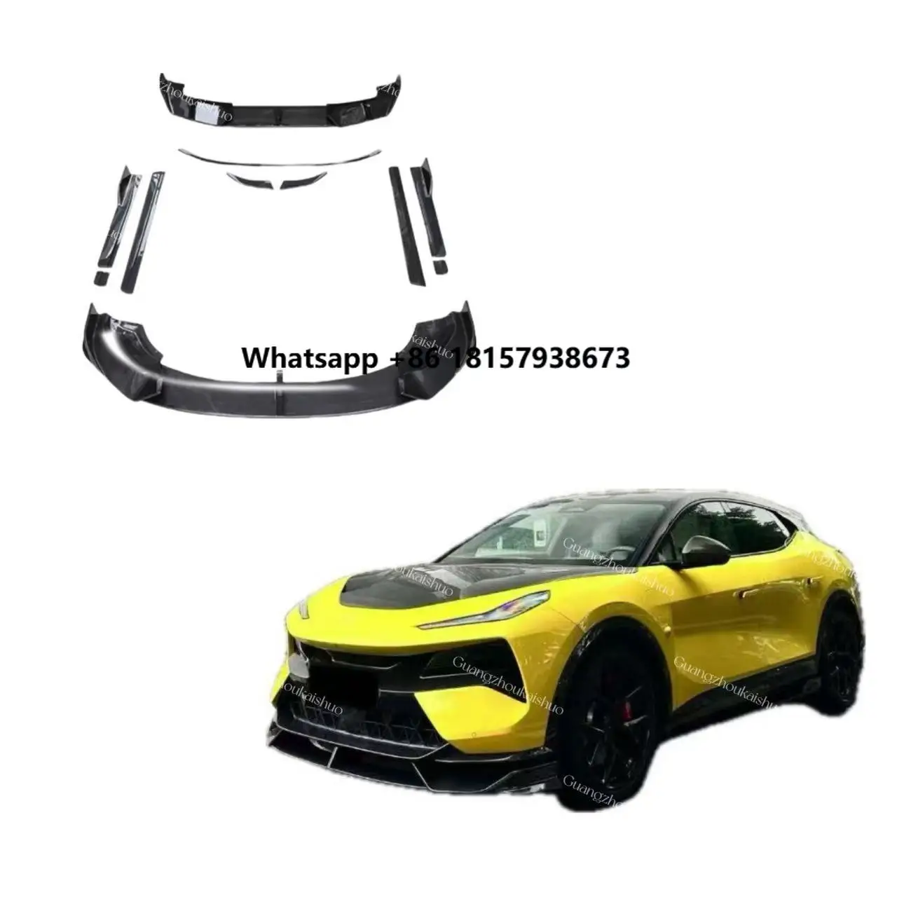 Dry Carbon Fiber Body Kit for Lotus Eletre Upgrade RZ Style Bodykit Front Lip Side Skirts Rear Lip