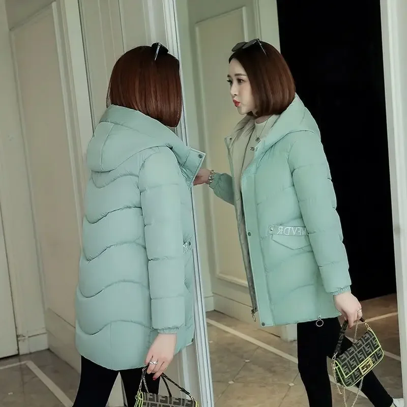 Orwindny Wadded Clothing Female New Women\'s Winter Jacket Cotton Jacket Slim Parkas Ladies Coats M-3XL