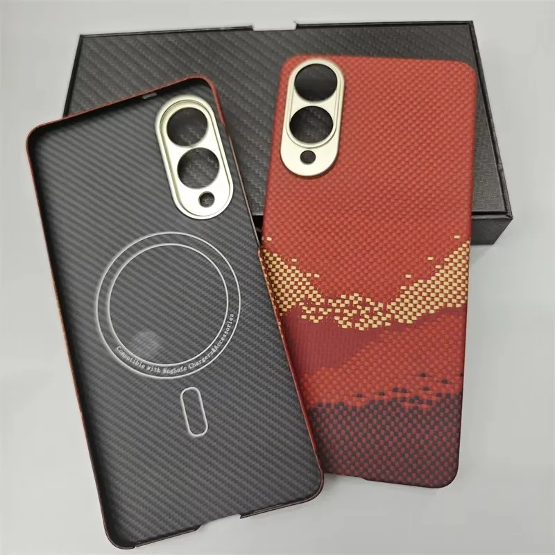 

Чехол-магнита S25 Edge для Samsung Galaxy S25 Edge, чехол из стекловолокна с карбоном, чехол MagSafe ультратонкий и