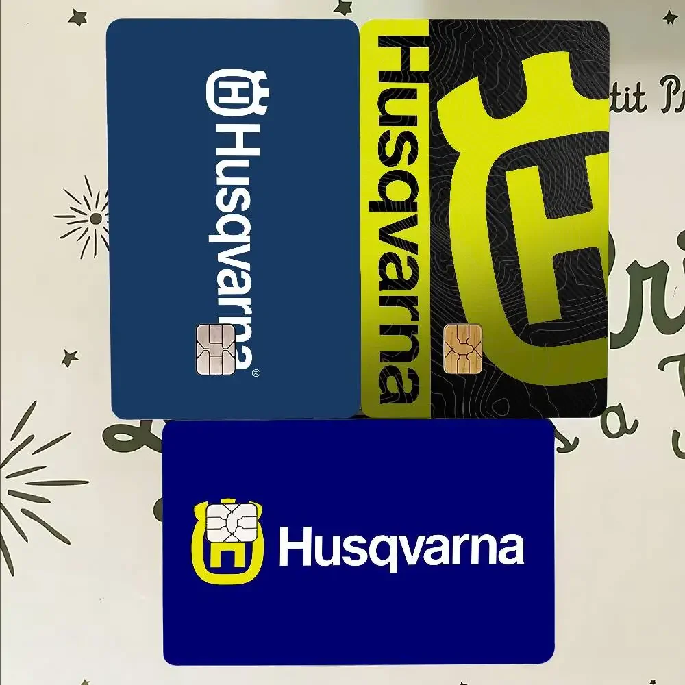 H-Husqvarnas Logo 100% Hot Sale Amine Credit Debit Bank Card Bus Card Film Skin Sticker view 6