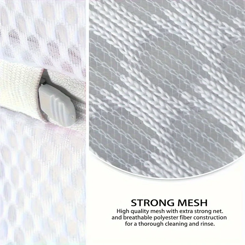 [Sneaker-Reinigungswäschesack] 2 Wabenförmige graue Schuhwaschbeutel | 7x15 Zoll Mesh-Wäschesack, geeignet für Sportschuhe, Fitnessstudio-Sachen – Detail 7