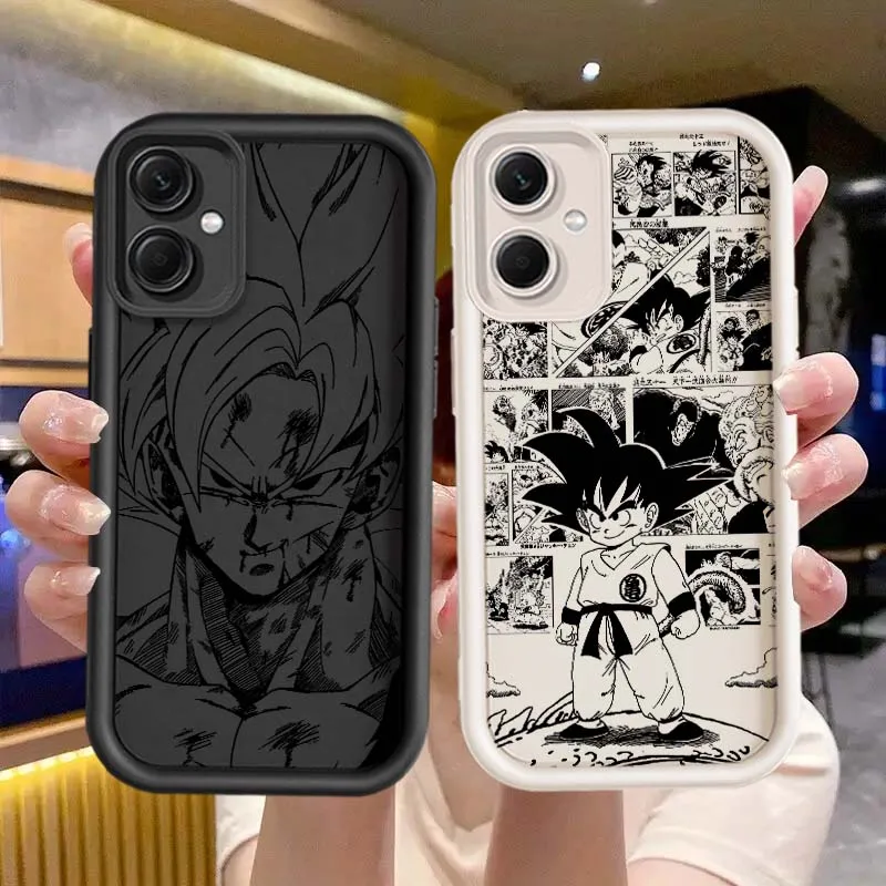 

D-Dragon Ball Comics Cool Goku For Redmi Note 14 13 12 11 13R 12R 12T 11T Pro Plus Eye Ladder Phone Case Cover