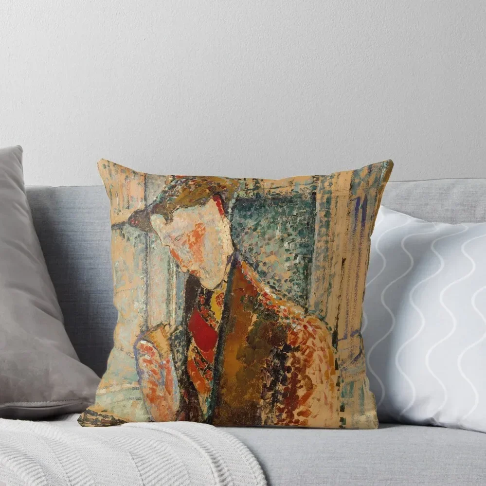 

Reverie by Amedeo Modigliani Throw Pillow pillow pillowcase Decorative Sofa Cushion pillow