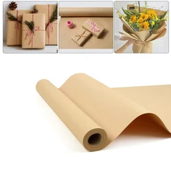 Brown Kraft Paper Roll, Brown Craft Paper Roll for Table Covering, Brown Wrapping Paper Roll for Shipping, Brown Packing Paper