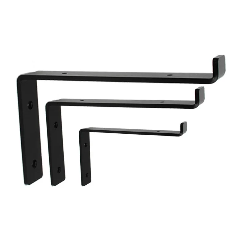 1PCS Non Punching Black 7-Character Corner Code Wall Load-Bearing Support Frame Wall Partition Board Fixed Right Angle Tripod