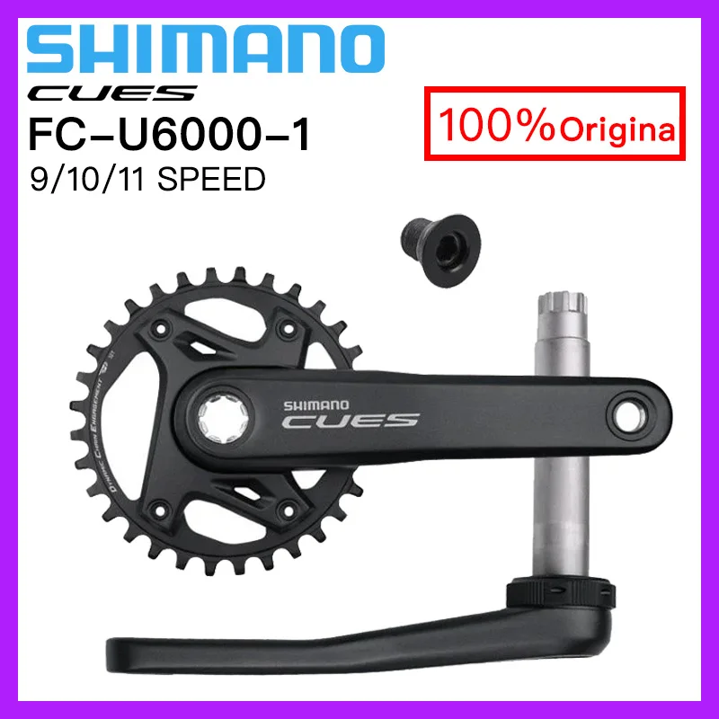 

SHIMANO CUES FC-U6100-1 MTB BIKE CRANKSETS U6100 CHAINWHEEL SINGLE CHAINRING 1x9 1x10 1x11 SPEED MOUNTAIN BICYCLE ACCESSORIES