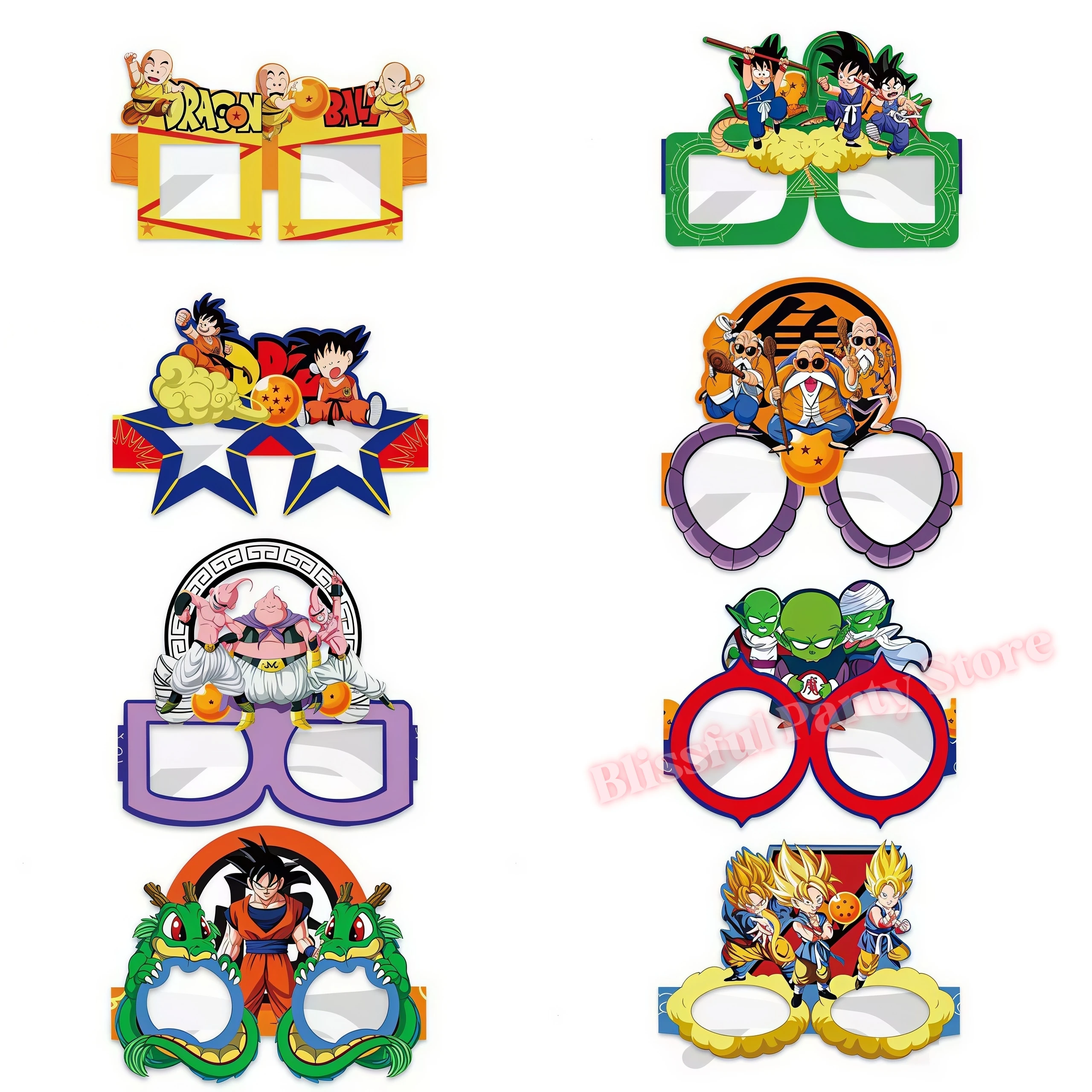 Dragon Ball Themen-Geburtstagsdekoration Partyzubehör Goku Teller Ballons für Kinderparty-Accessoires Babyparty-Gastgeschenke