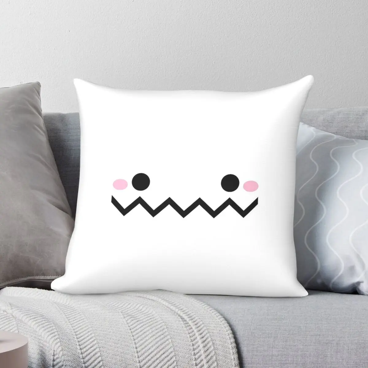 Maplestory Yeti Buddy Square Pillowcase Polyester Linen Velvet Pattern Zip Decorative Throw Pillow Case Bed Cushion Cover