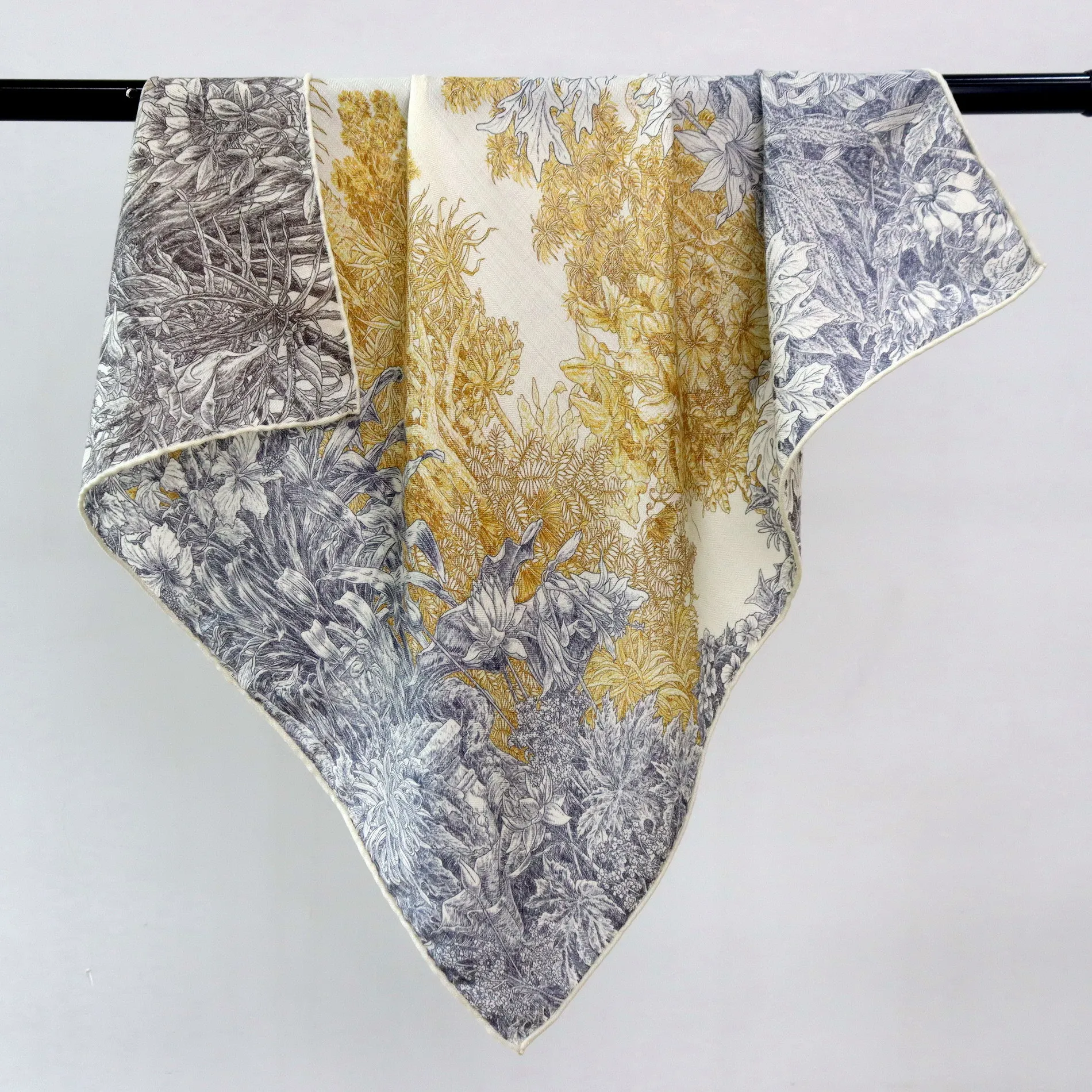 

65cm Scarf Silk Wool Scarves Luxury Double Faced Shawls Head bag Accessories Herms Rolled Bandanas Neck Hair Decoration