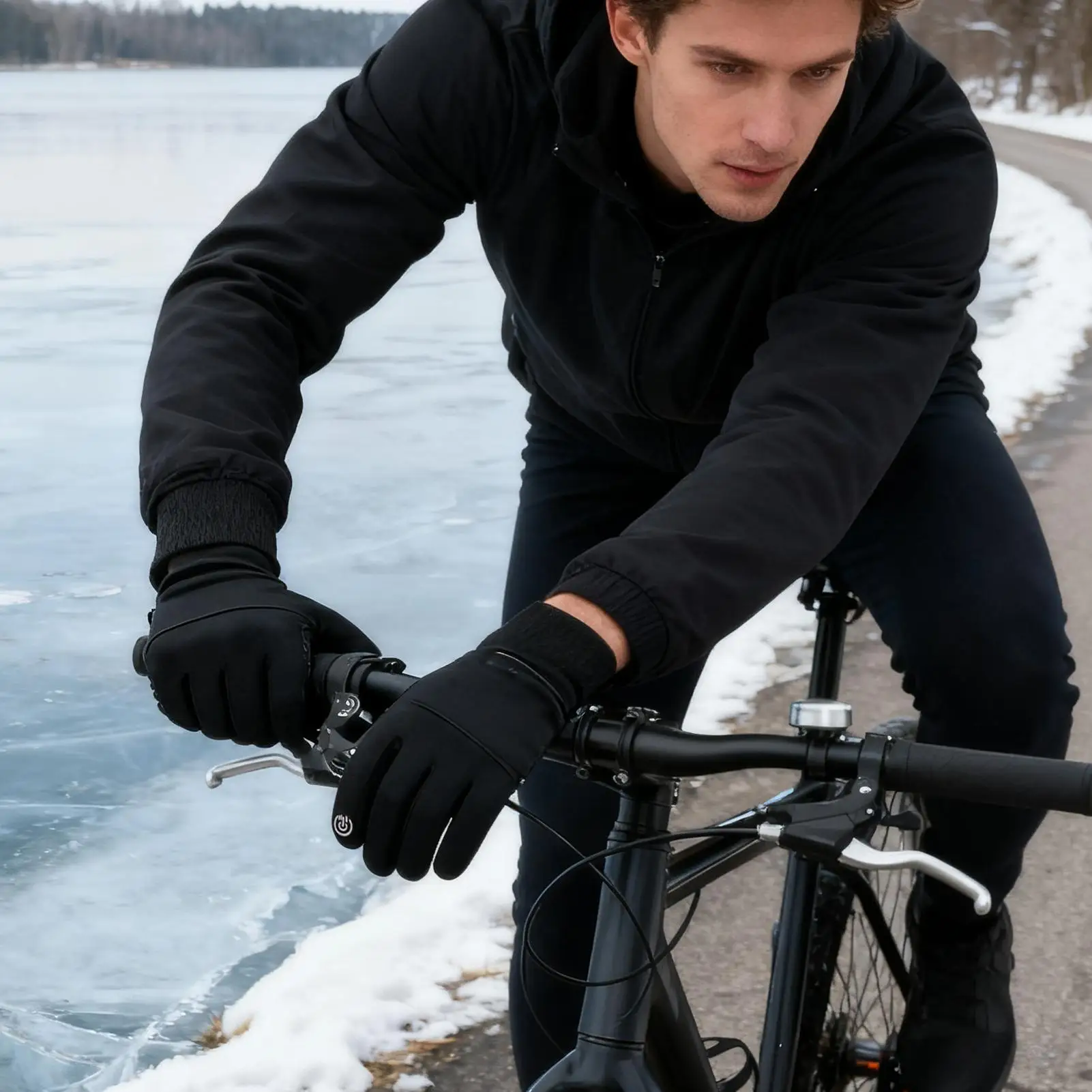 

Heated Gloves Non-Slip Cold Weather Screen Touch Winter Thermal Heating Mitts For Skiing Cycling Hiking Commuting Men Women