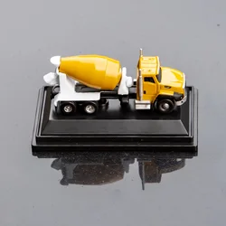 Simulation Miniature Cement Mixer Car Model Alloy Engineering Vehicle Diy Landscape Scene Layout Kit Platform Display Diorama