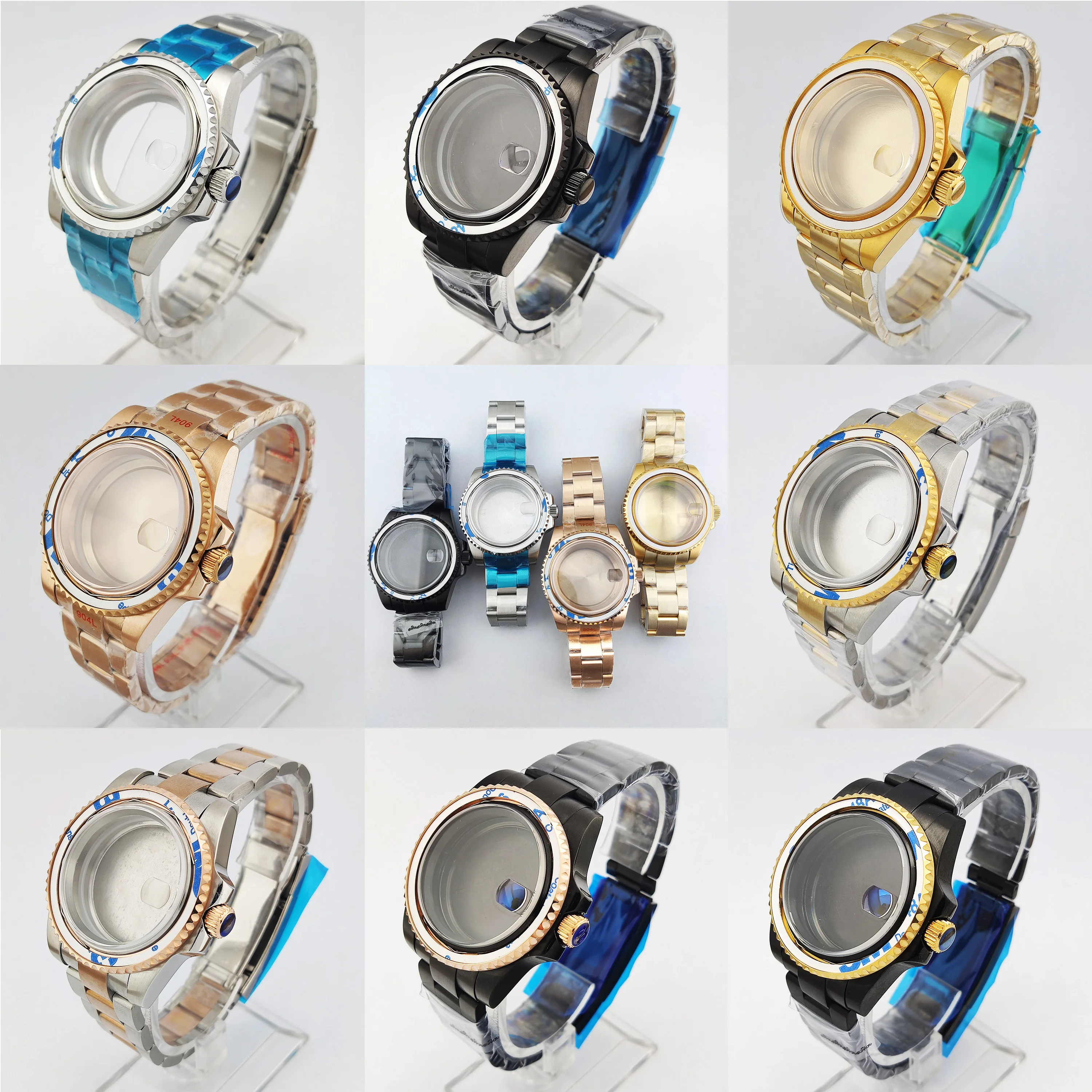 405mm-men's-watch-case-stainless-steel-case-strap-sapphire-glass-waterproof-case-120-clicks-bezel-nh35-case-watch-accessory-kit