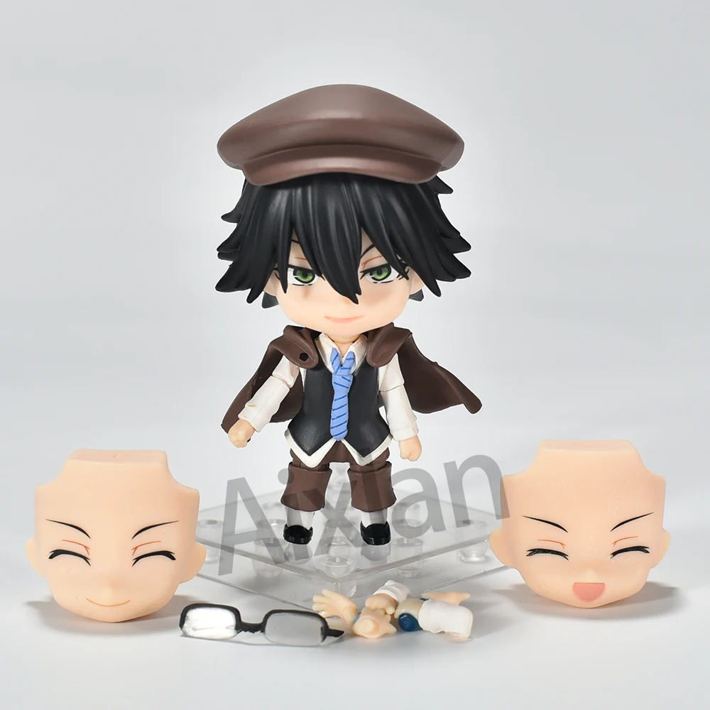 Aixlan #2348 Edogawa Rampo Figure Qversion Bungo Stray Dogs 10cm PVC Action Figure Amine Christmas Gift Collectible Figurine