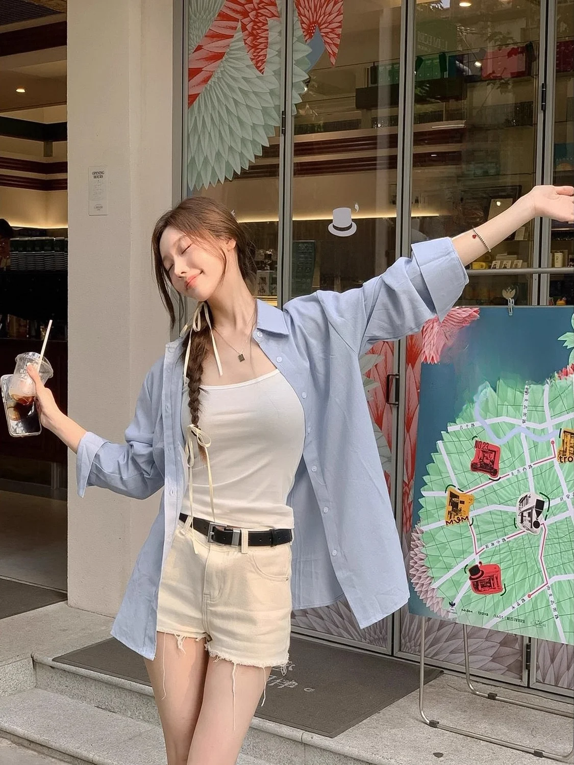 

Элегантная женская рубашка с длинным рукавом, повседневная свободная блузка средней длины, омолаживающий дизайн, легкая, премиум-качество